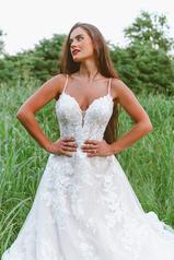 7404 (iviv-iv) Ivory Lace Over Ivory Gown With Ivory Tu detail