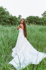 7404 (iviv-iv) Ivory Lace Over Ivory Gown With Ivory Tu back