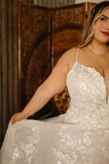 7404 (iviv-iv) Ivory Lace Over Ivory Gown With Ivory Tu detail