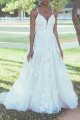 7449 Iv(iv-iv) Ivory Lace And Tulle Over Ivory Gown Wit front