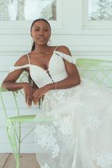 7449 Iv(iv-iv) Ivory Lace And Tulle Over Ivory Gown Wit detail