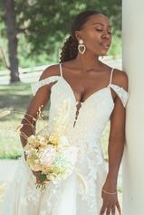 7449 Iv(iv-iv) Ivory Lace And Tulle Over Ivory Gown Wit detail