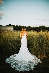 7457 (iv-iv) Ivory Gown With Ivory Tulle Plunge (iv-pl) back