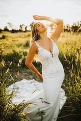 7457 (iv-iv) Ivory Gown With Ivory Tulle Plunge (iv-pl) front