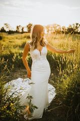 7457 (iv-iv) Ivory Gown With Ivory Tulle Plunge (iv-pl) front