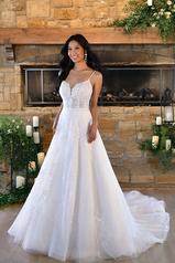 7398 Tulle And Regency Organza Over Ivory Gown front