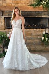 7404 (iviv-iv) Ivory Lace Over Ivory Gown With Ivory Tu front