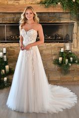 7413 (iv-iv) Ivory Lace And Tulle Over Ivory Gown (iv-b front