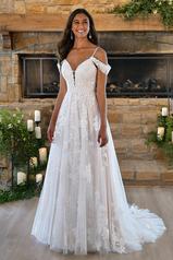 7449 Iv(iv-iv) Ivory Lace And Tulle Over Ivory Gown Wit front