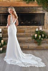 7478 (iv-iv) Ivory Gown With Ivory Tulle Plunge (iv-pl) back