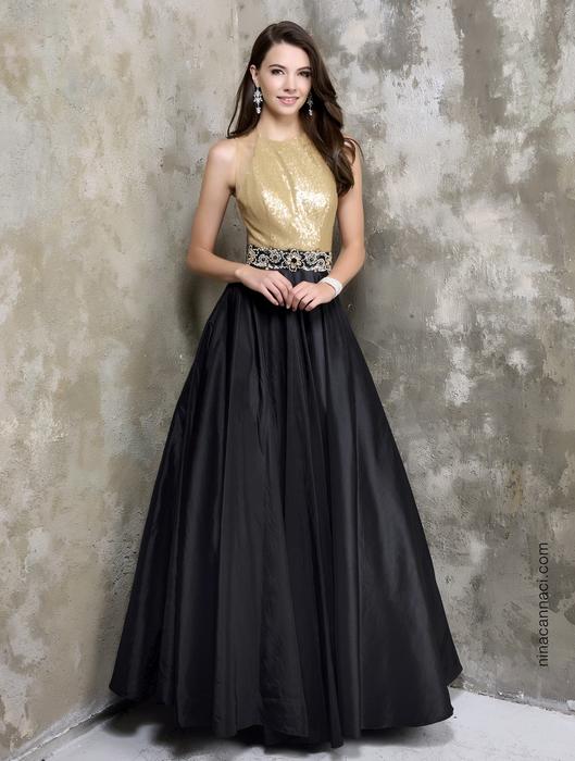 black and golden gown designs