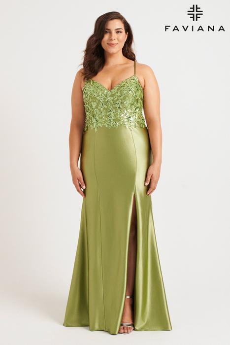 Faviana Curve Plus Size Dress 9563