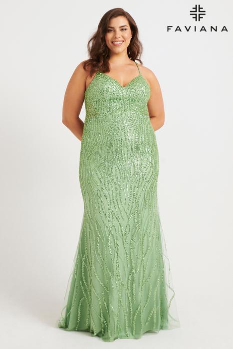 Faviana Curve Plus Size Dress 9572