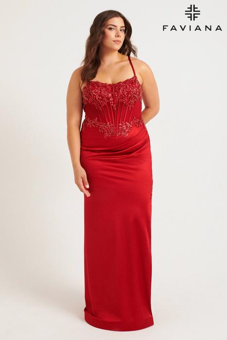 Faviana Curve Plus Size Dress 9592