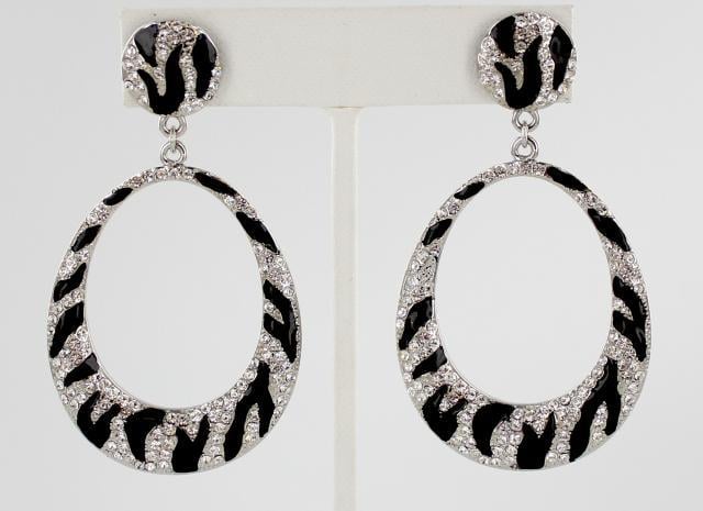 Helens Heart Earrings JE-E0110094-S-Zebra