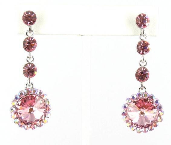 Helens Heart Earrings JE-X001831-S-Pink