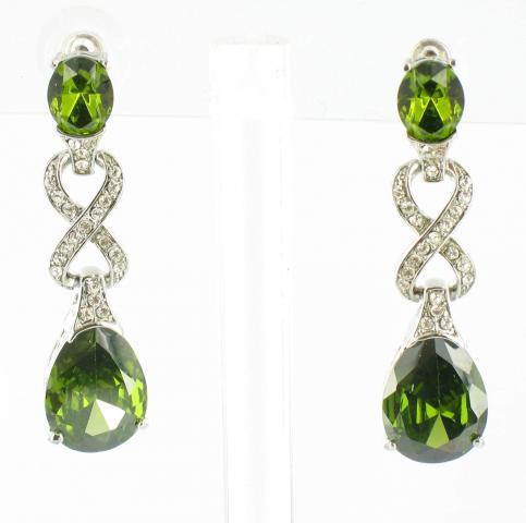 Helens Heart Earrings JE-X001894-S-Olivine