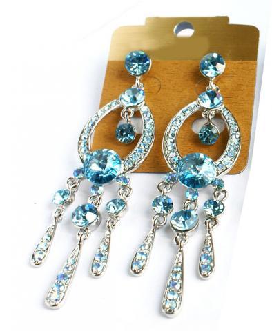 Helens Heart Earrings JE-X001913-S-Aquamarine-Blue