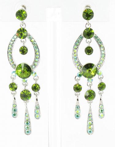 Helens Heart Earrings JE-X001913-S-Olivine