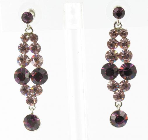 Helens Heart Earrings JE-X001928-S-Purple