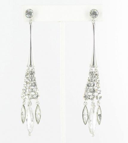 Helens Heart Earrings JE-X002025-S-Clear