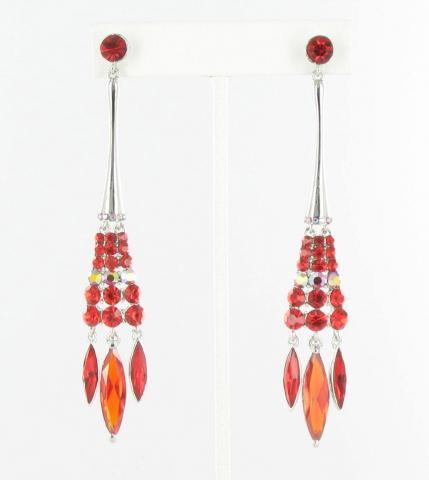 Helens Heart Earrings JE-X002025-S-Red