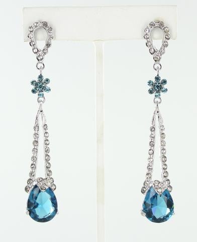 Helens Heart Earrings JE-X002112-S-Aquamarine