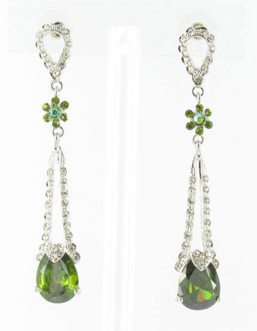 Helens Heart Earrings JE-X002112-S-Olivine