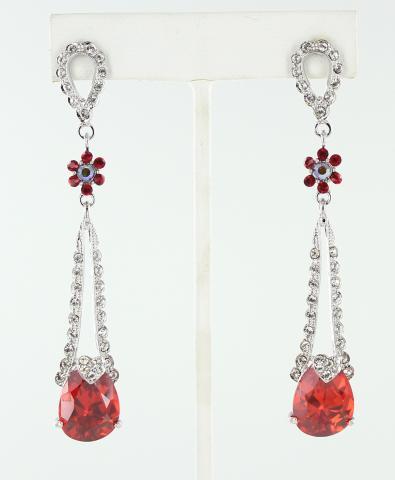 Helens Heart Earrings JE-X002112-S-Red