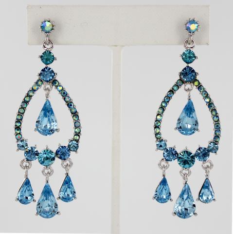 Helens Heart Earrings JE-X002123-S-Aquamarine