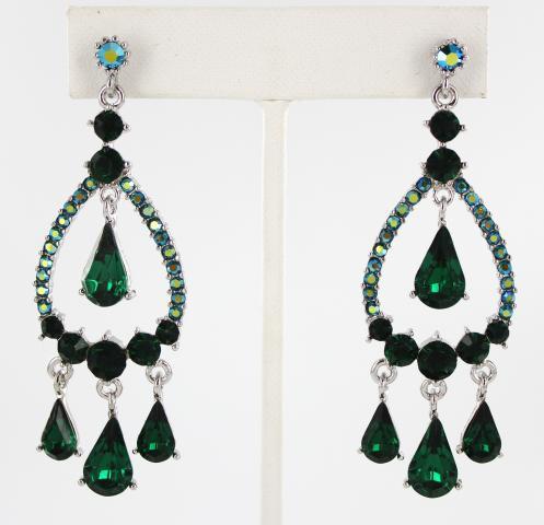 Helens Heart Earrings JE-X002123-S-Emerald