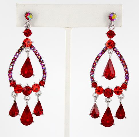 Helens Heart Earrings JE-X002123-S-Red