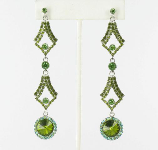 Helens Heart Earrings JE-X002126-S-Olivine