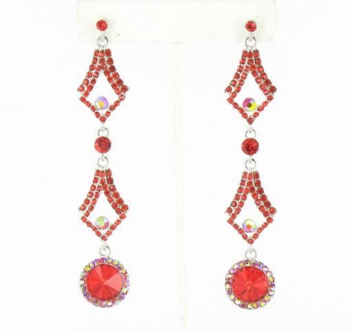 Helens Heart Earrings JE-X002126-S-Red