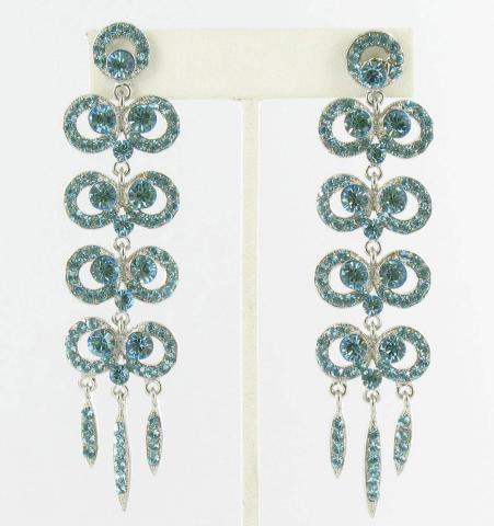 Helens Heart Earrings JE-X002517-S-Aquamarine