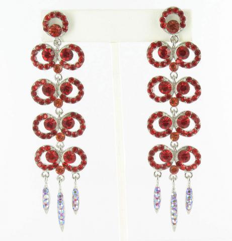 Helens Heart Earrings JE-X002517-S-Red