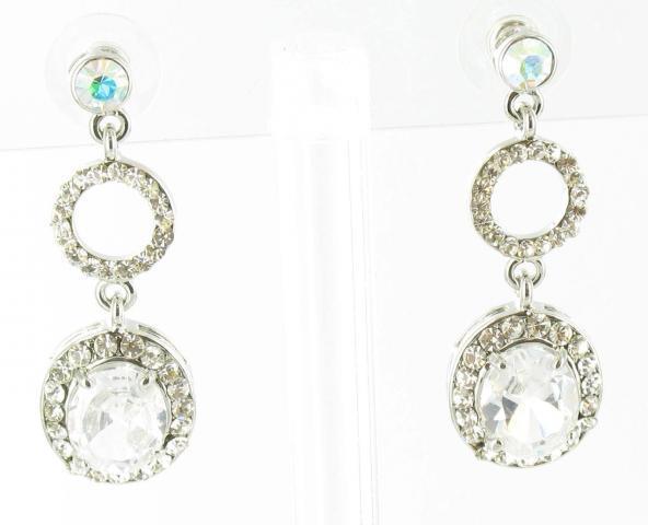 Helens Heart Earrings JE-X002698-S-Clear