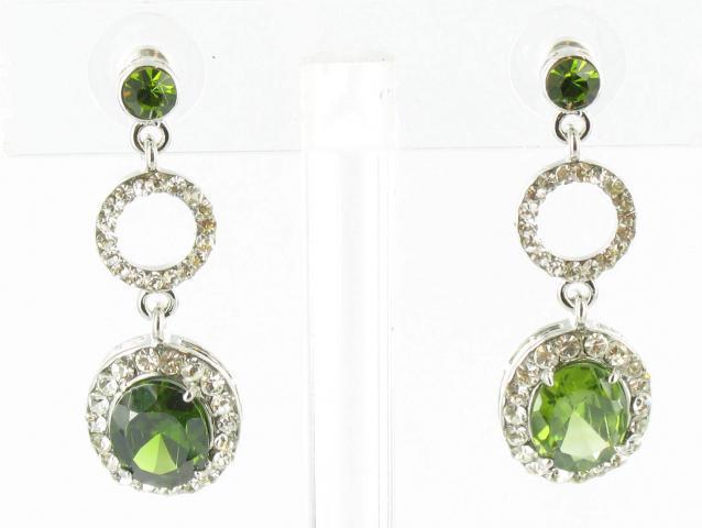 Helens Heart Earrings JE-X002698-S-Green