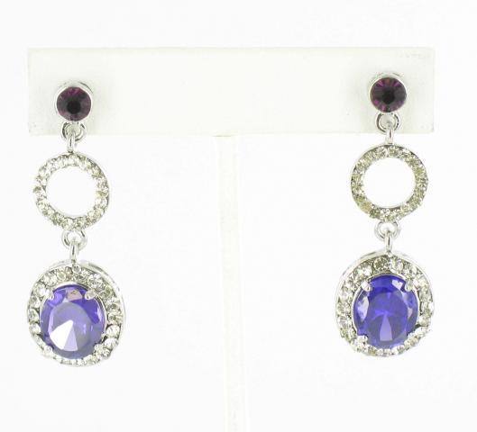 Helens Heart Earrings JE-X002698-S-Purple