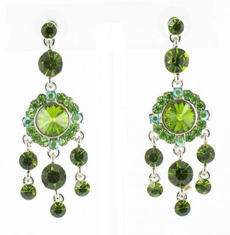 Helens Heart Earrings JE-X002727-S-Green