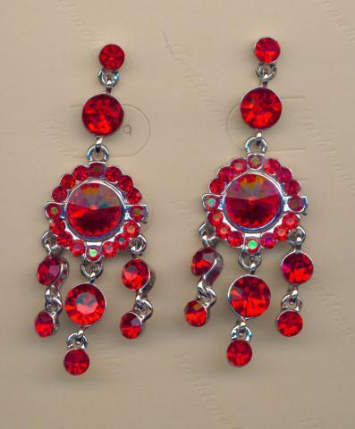 Helens Heart Earrings JE-X002727-S-Red