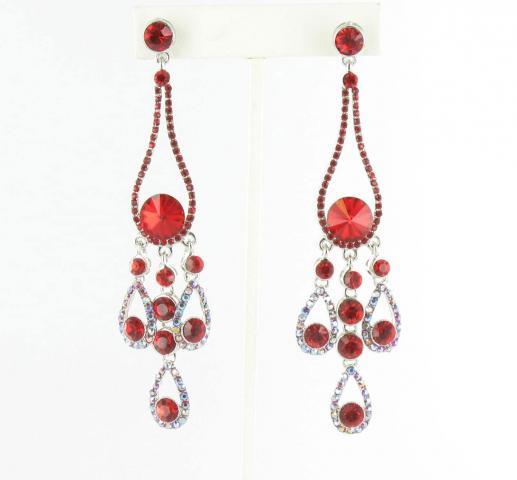 Helens Heart Earrings JE-X002737-S-Red