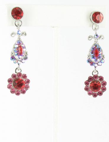 Helens Heart Earrings JE-X002738-S-Red