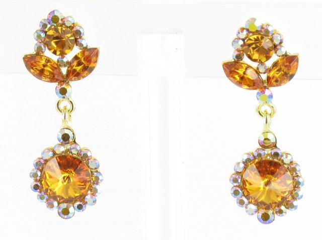 Helens Heart Earrings JE-X002862-G-Topaz