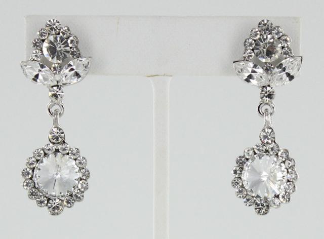 Helens Heart Earrings JE-X002862-S-Clear