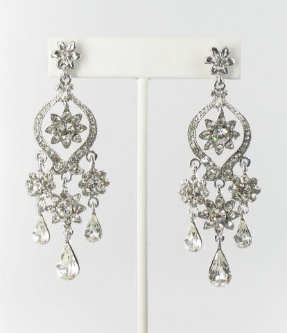 Helens Heart Earrings JE-X002935-S-Clear