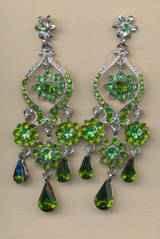 Helens Heart Earrings JE-X002935-S-Olivine