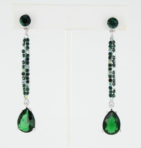 Helens Heart Earrings JE-X002941-S-Emerald