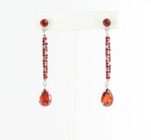 Helens Heart Earrings JE-X002941-S-Red