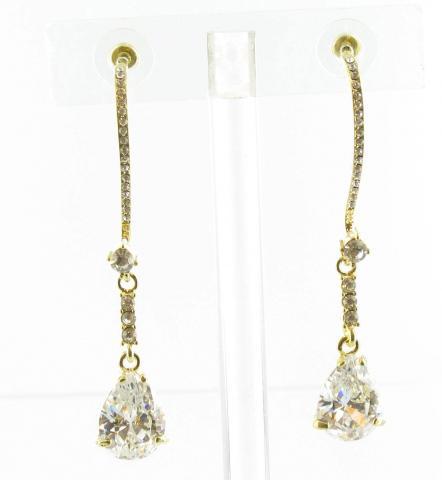 Helens Heart Earrings JE-X003116-G-Clear